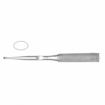 Hatfield Bone Curette Oval Stainless Steel, 23 cm - 9" Scoop Size 16.8 mm